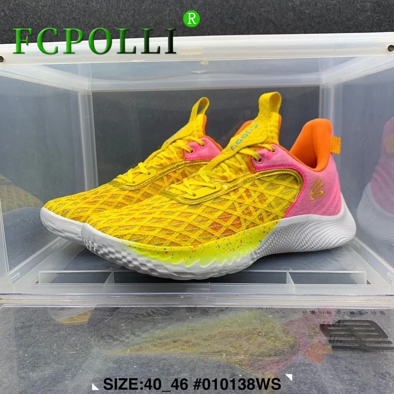 yellow basketball sneakers