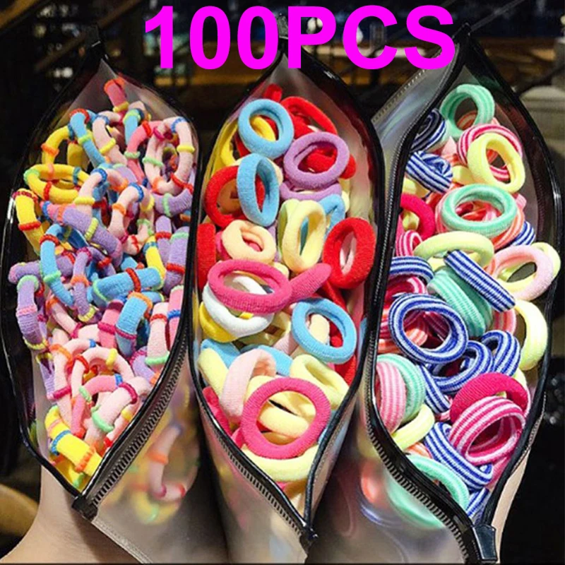 

100 шт., Детские резинки для волос