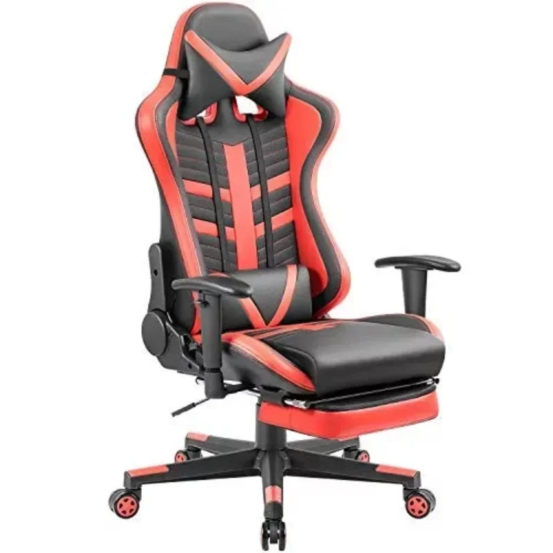 

High-Back Racing Gaming Chair with Footrest