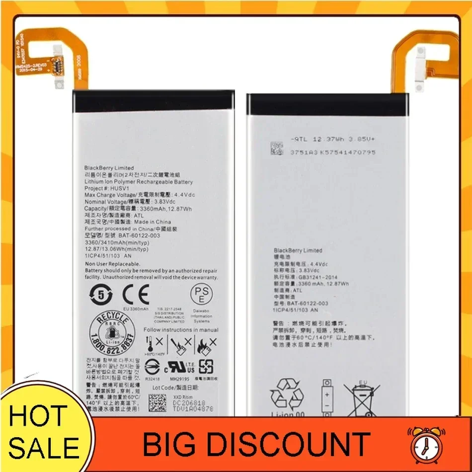 YKaiserin BAT-60122-003 Аккумулятор для BlackBerry Priv с номером отслеживания 3360 мАч