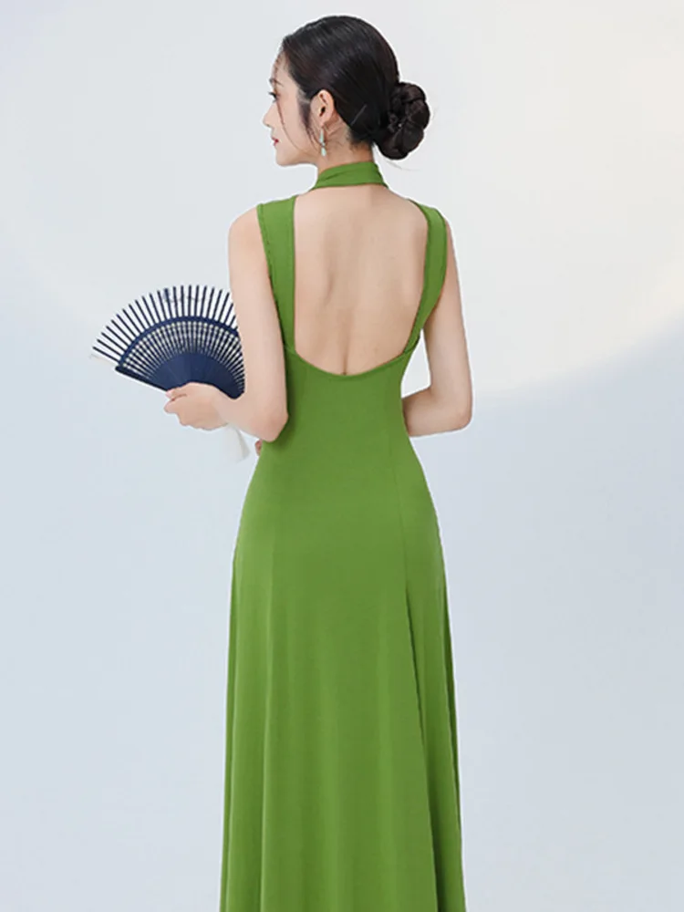 Сценический костюм с разрезом в стиле K-POP платья для латиноамериканской