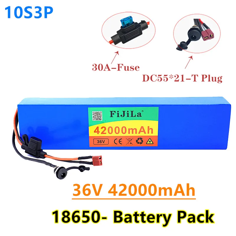 

36V 18650 lithium-batterie puck 10S3P 600W oder weniger, geeignet für roller E Twow roller m365 pro ebike backup-stromversorgung