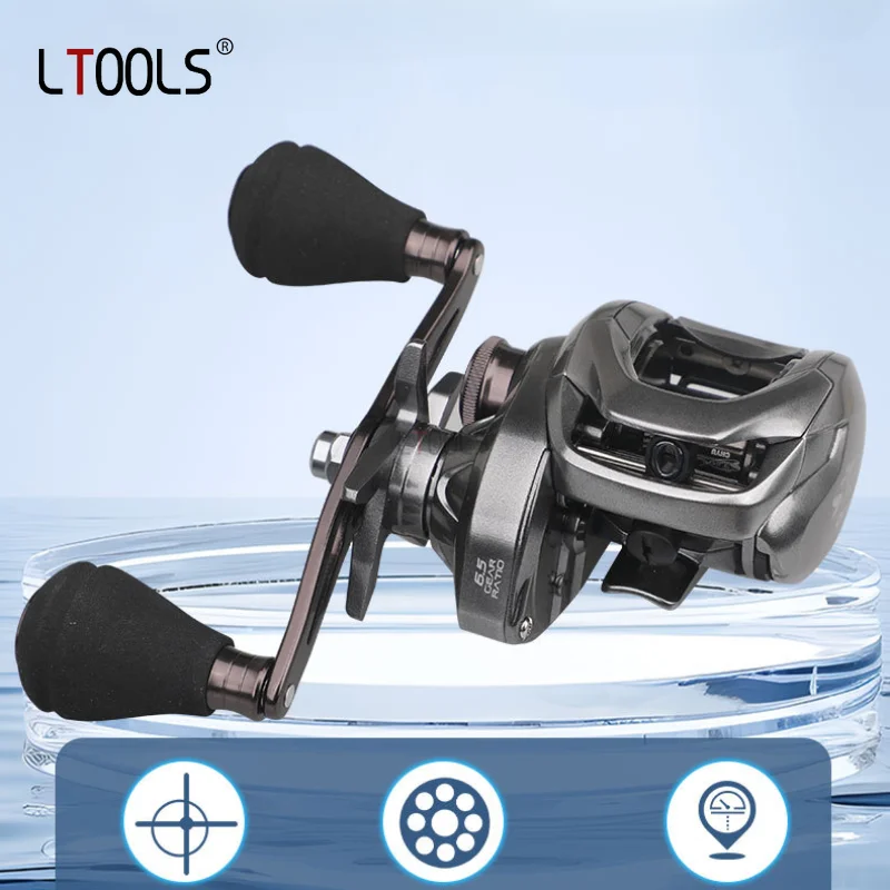 Рыболовная катушка Сверхлегкая металлическая CA200 6 5:1 для приманки NMB7 + 1BB