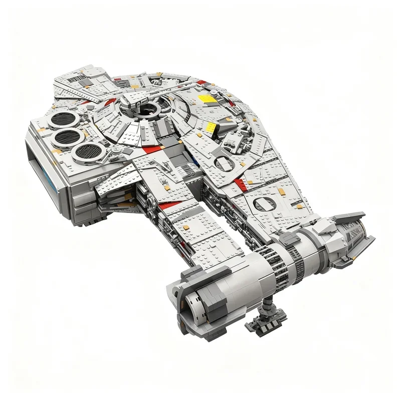 Фото 7163 детали MOC Модель истребителя Outrider из фильма «Космическая битва», конструктор для самостоятельной сборки, креативная игрушка, подарок на день рождения, космический корабль №3