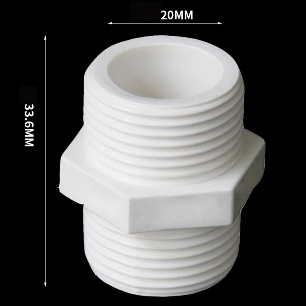 

3pcs Hose Connector Washing Machine Hose Connector Fittings External Thread Joint With Double External Teeth Heating Plumbing