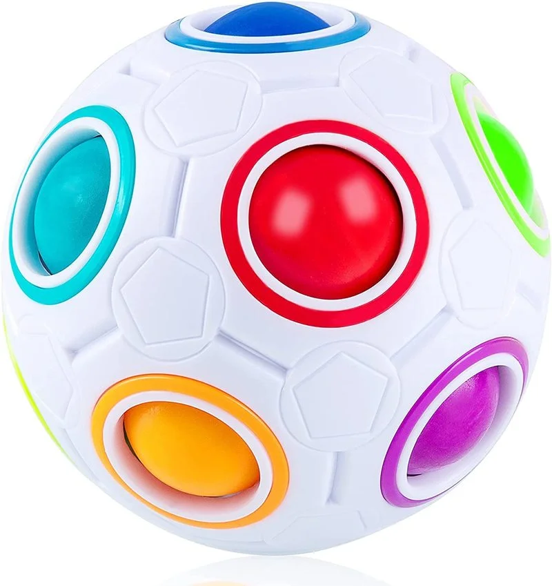 

Fidget Ball Toys Rainbow Ball Autism Vent Children Adult Decompression Bubble Antistress Toy 3D Puzzle Anti Reliver Stress Toy