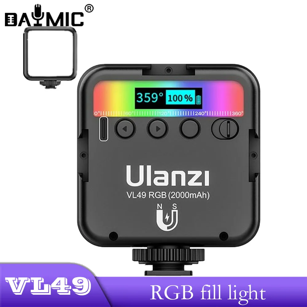 

Карманная Фотографическая мини-лампа Ulanzi VL49