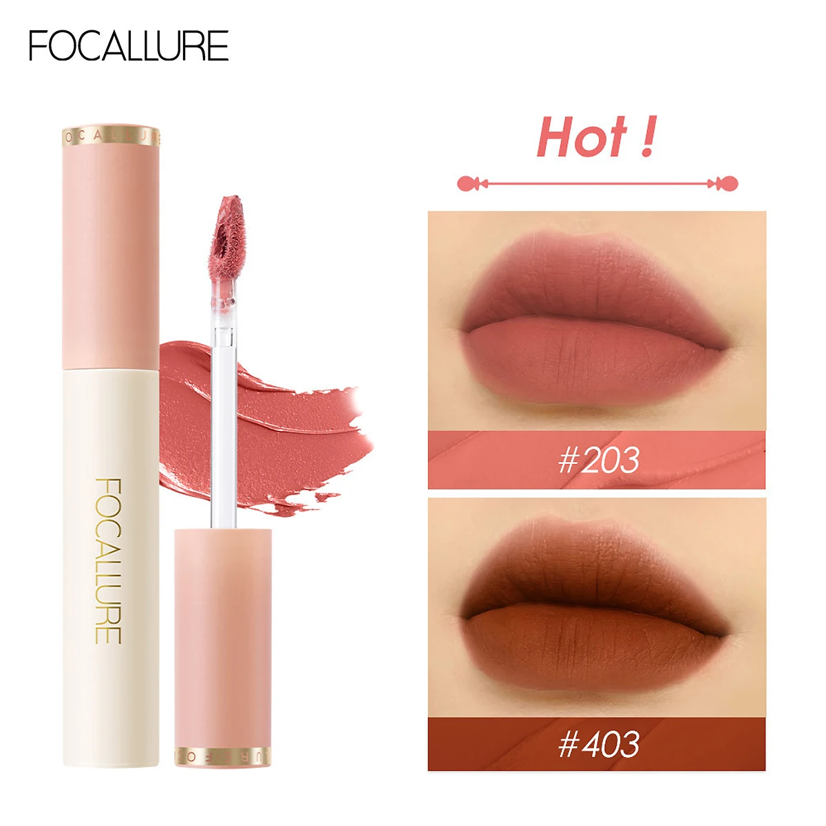 

Focallure Makeup Lipstick Lip Gloss Matte Liquid Lip Tint Cream Pigment Long Lasting Silky Texture Cosmetics
