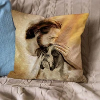 boxer with god jesus pillow case 3d printed decorative pillowcases throw pillow cover zipper pillow cases love dog gift