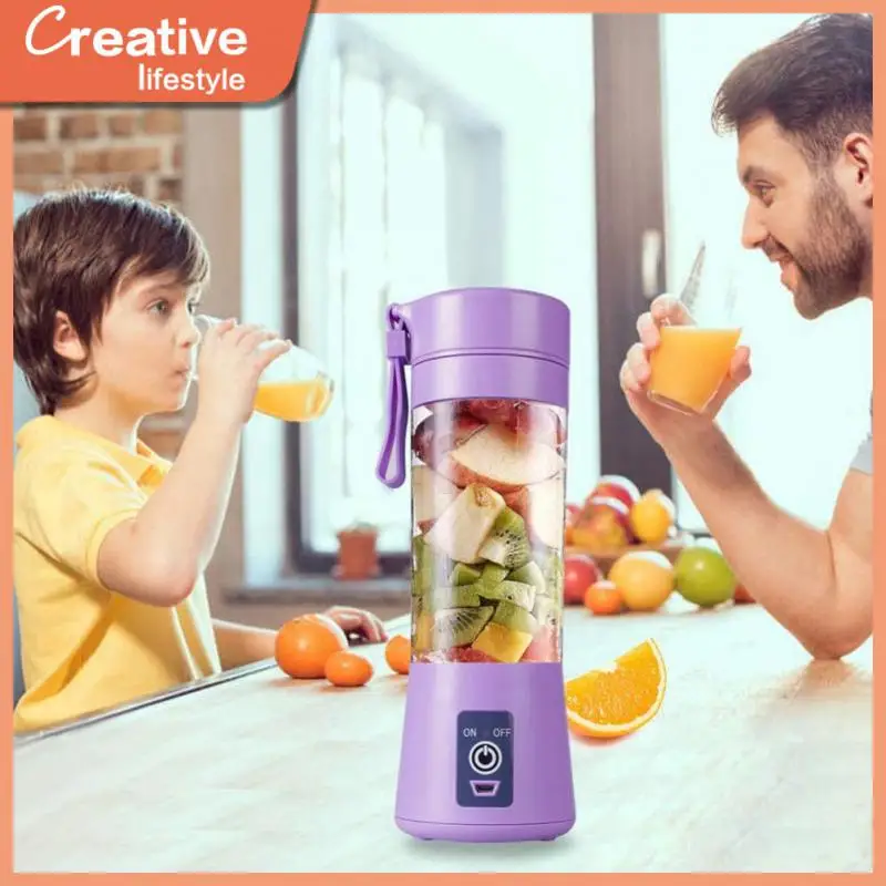 

6 Blades Smoothie Maker Portable Food Grade Materials Fruit Juice Mixer Usb Rechargeable Kitchen Appliance Shake Take