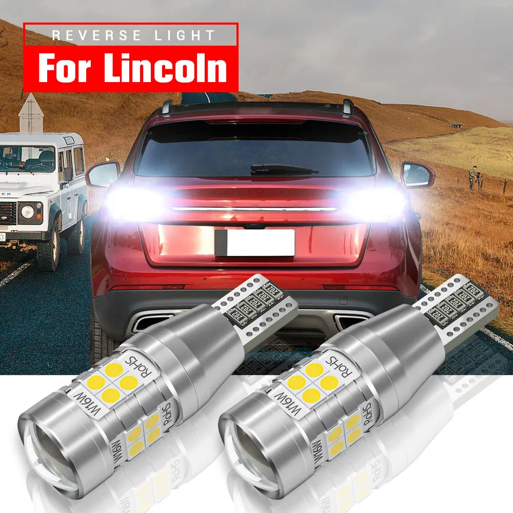 

2pcs LED Backup Light Reverse Lamp Blub W16W T15 921 Canbus Error Free For Lincoln Navigator MKX MKZ MKS