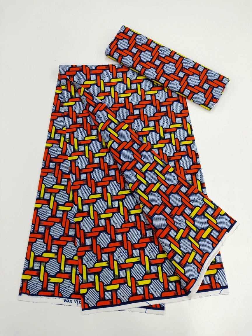 Wholesale new original real wax 100% cotton wax fabric ankara fabric african print pagne fabric tissue african fabric ankara images - 6