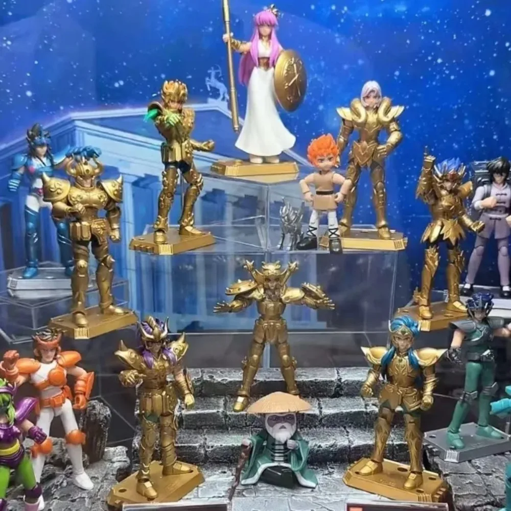 Фото Оригинальные Blokees Saint Seiya Galaxy V1V2V03, версия Стрелец Ширю Хёга Офюкус Шейна Водолей, фигурка, детские игрушки №5