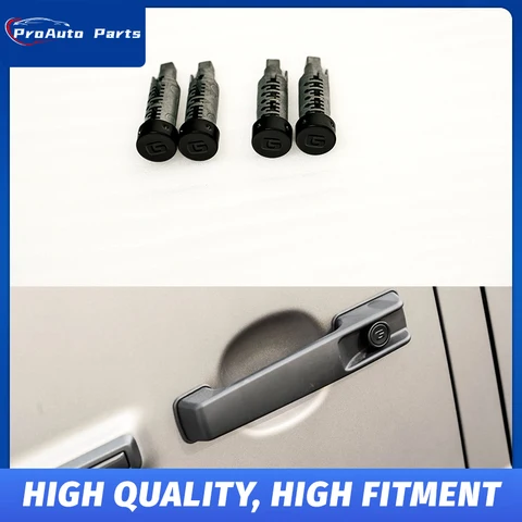 Черный цилиндр дверного замка класса G для Mercedes-Benz G-Class W464 W465 Полностью черный цилиндр дверного замка с логотипом G Черная эмблема G