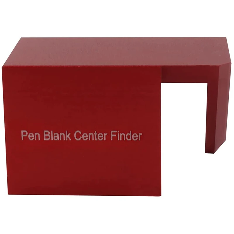 

Pen Blank Center Finder,45 Degree Angle Woodworking Circle Center Scriber,Aluminum Alloy Line Drawing Marking Tool, Red