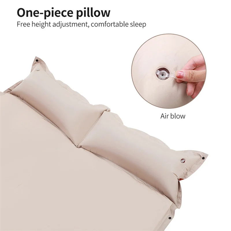 Самонадувающийся туристический коврик утолщенный надувной матрас спальный для 2