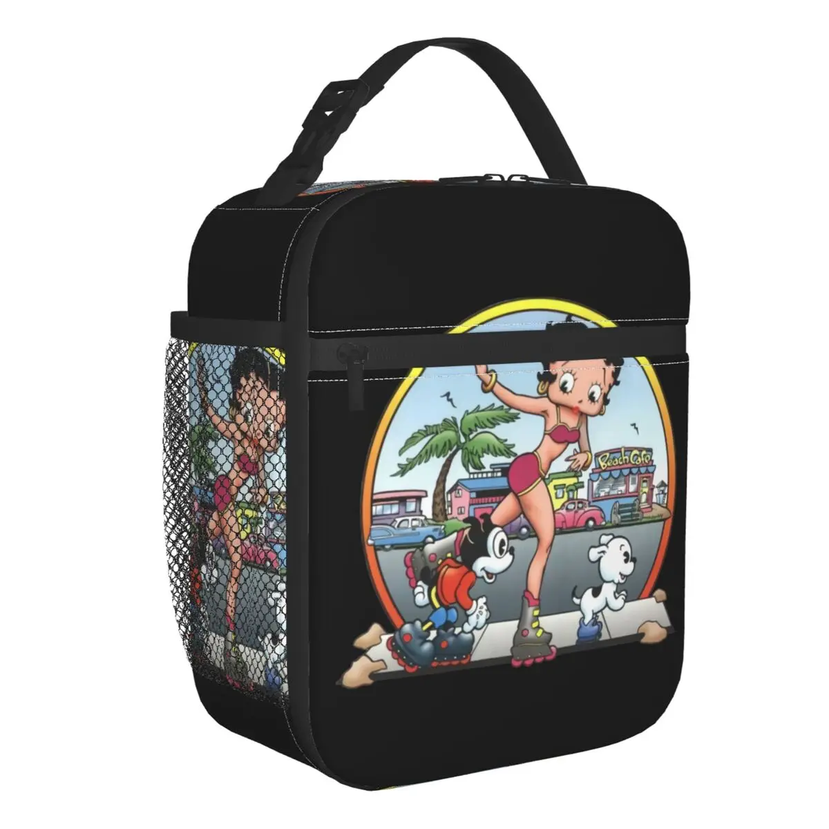 

Custom Betty Boops Manga Lunch Bag Women Cooler Thermal Insulated Lunch Boxes for Adult Office