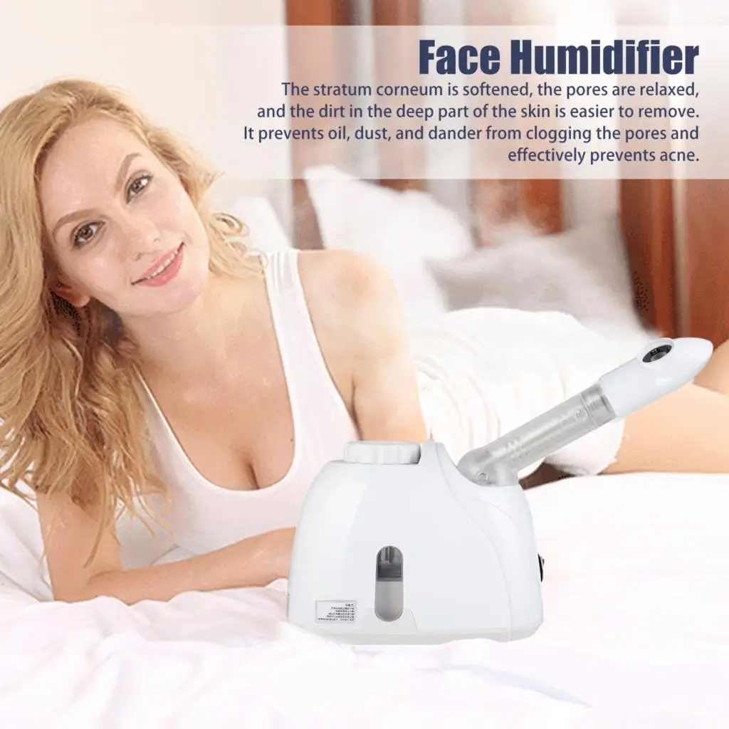 

Facial Steamer Vaporizador Facial Thermal Mist Sprayer Nano Ozone Humidifier Moisturizing Skin Pores Cleansing Sauna Spa