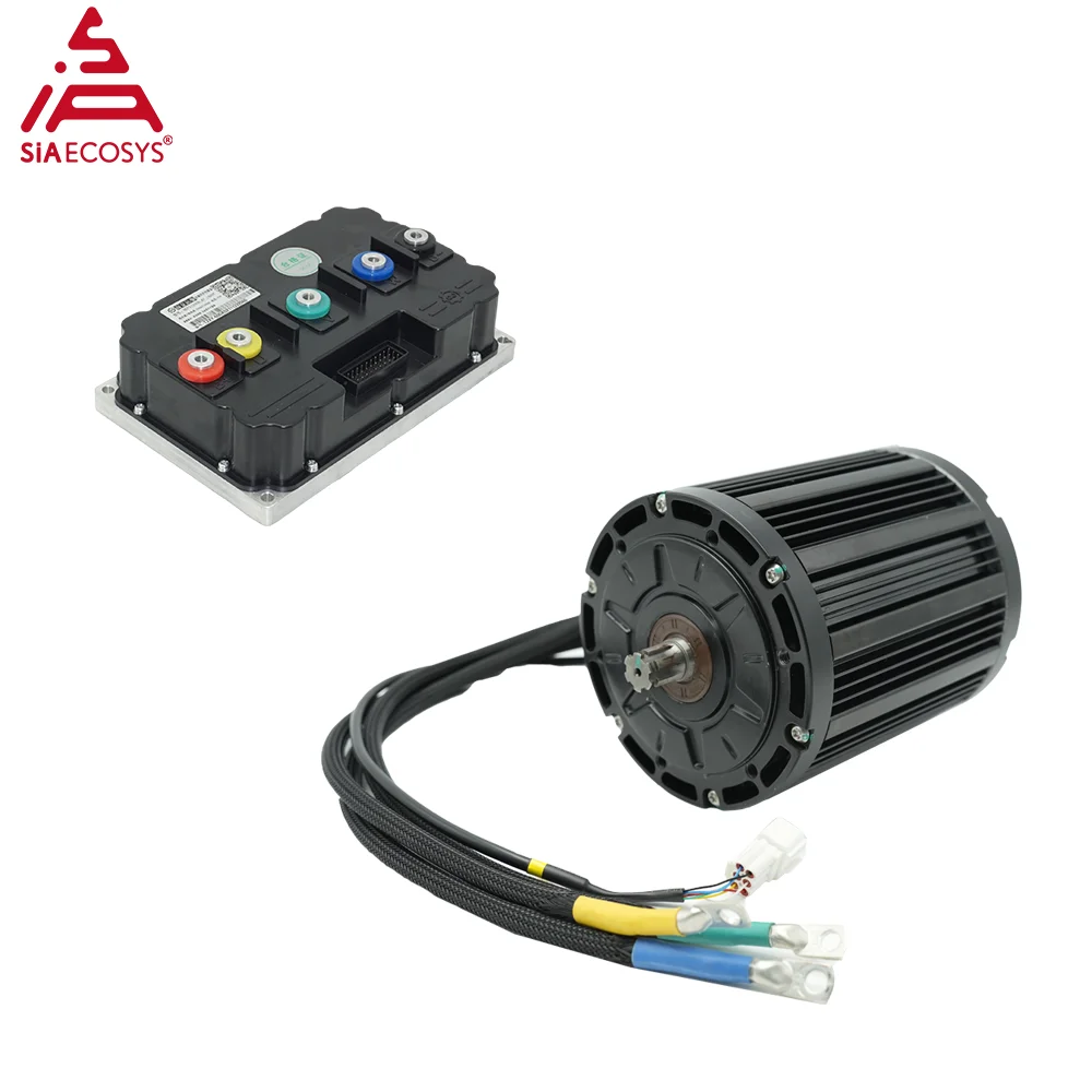 Фото Электродвигатель QS Motor QS138 100H 72В 6000Вт 20000Вт (пиковая мощность) с контроллером Fardriver ND721200, новый, водонепроницаемый IP67, 6000 об/мин №1