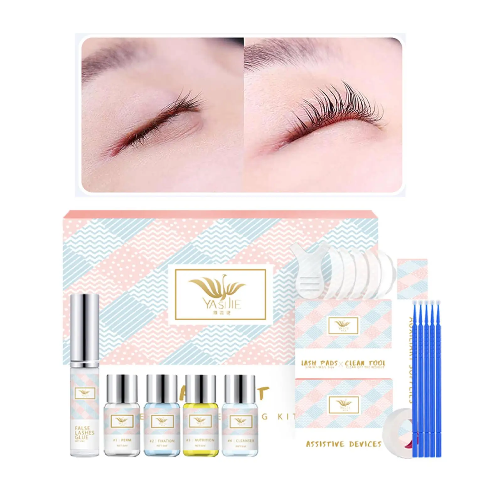 

Brow Lamination Starter Instant Curled , Professional Extensions Set Perm K, for Home Use Salon Makeup DIY