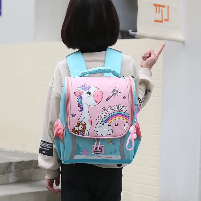 OSLD Kindergarten Cute Cartoon 3-6 Year Old Schoolbag Primary School Students 1-3 Grade Large Capacity Lightweight Backpacks