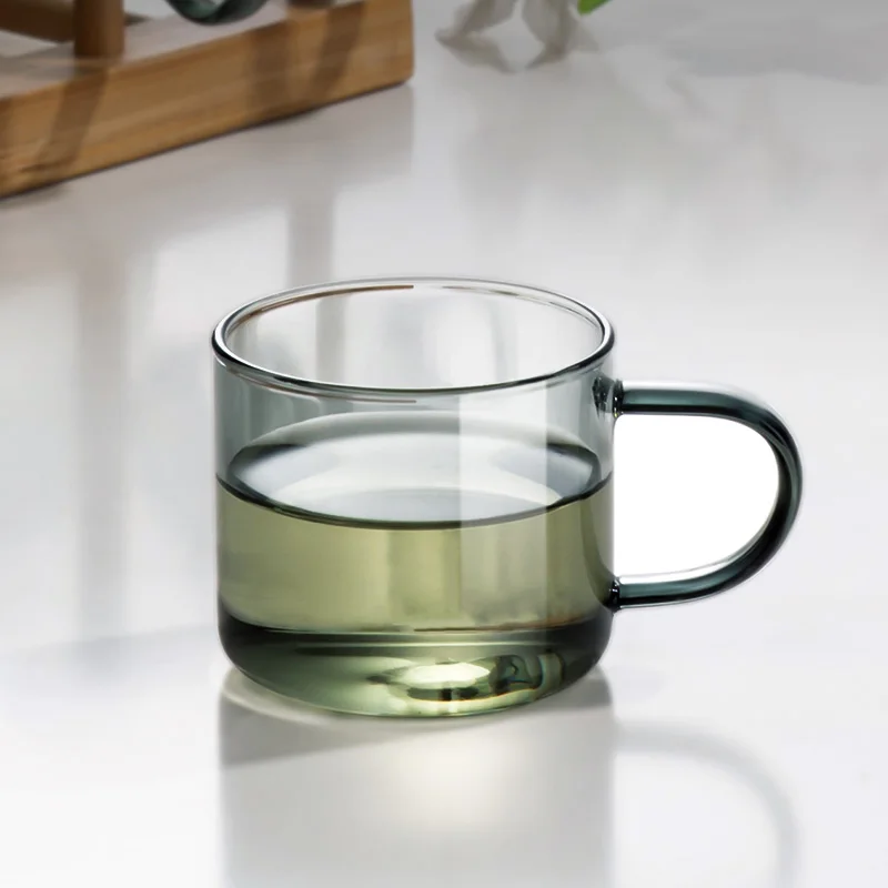 

GIANXI чашки бытовые толстые прозрачные стеклянные чашки термостойкие высокотемпературные взрывозащищенные чайные чашки для ароматизированного чая