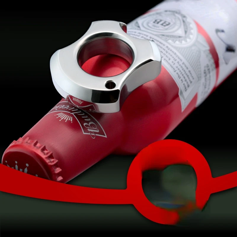 

TC4 Titanium Alloy Bottle Opener 15mm Thickened Brass Knuckle Bit Bottle up Outdoor Fish Gold EDC