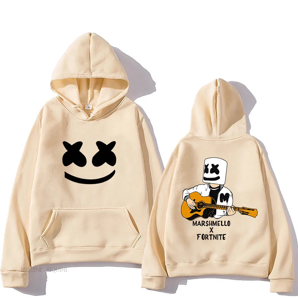 

Marsmello Hip Hop Cartoon Hoodies Heavy Mental Anime Sweatshirts Men/women Clothes Graphic Pocket Streetwear Funko Pop Pullovers