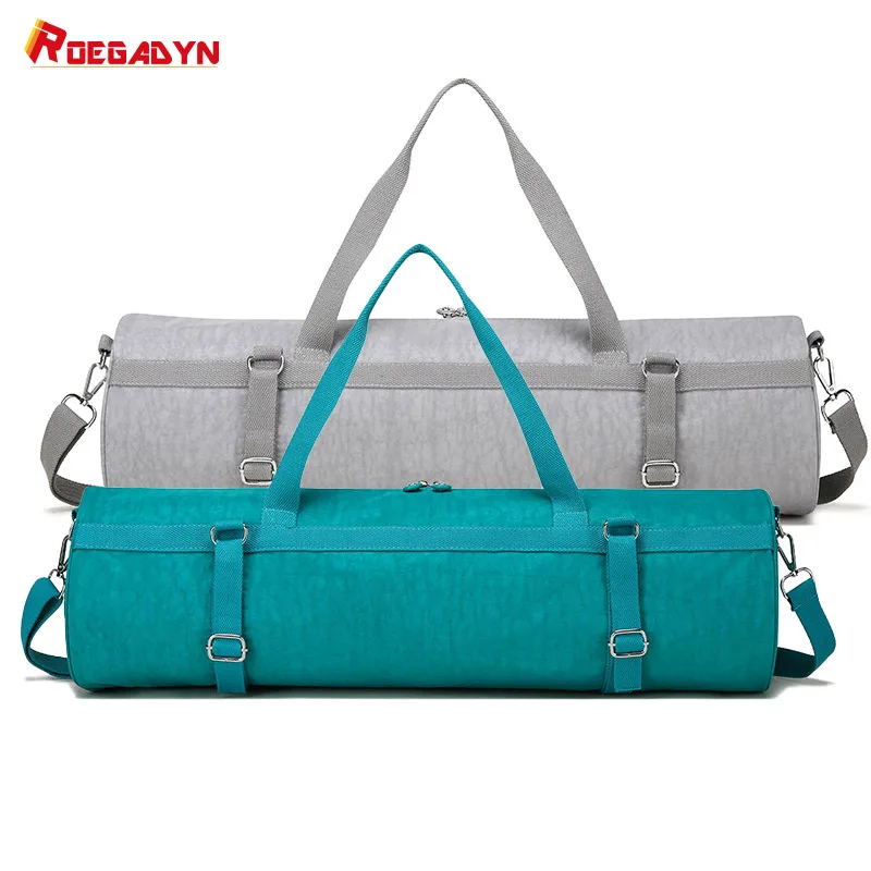 Women Waterproof Yoga Bag Gym Large Capacity Portable Sports Bags Fitness Nylon Female Outdoor Training Yoga Mat Storage Bags