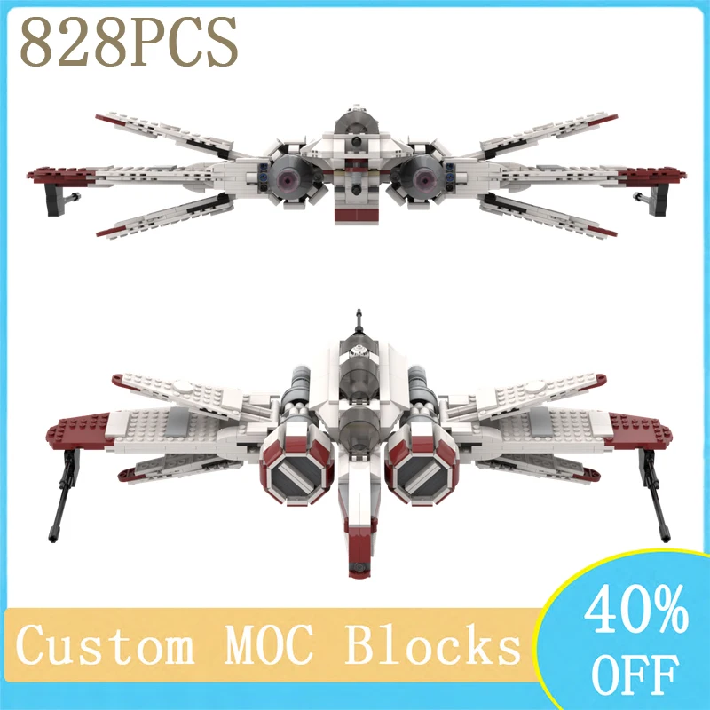 

828PCS ARC-170 Star fighter MOC building block assembly model super fighter star fighter DIY children's toys Christmas gift