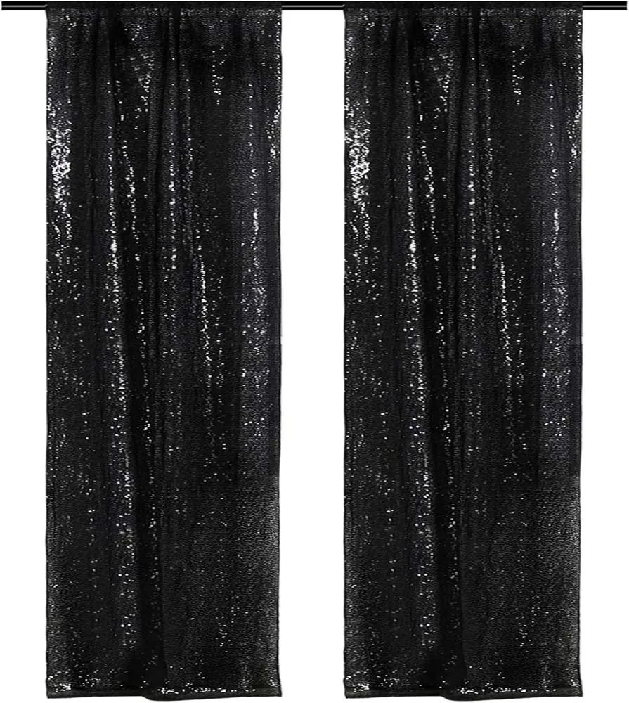 2-панельный фон с блестками шторы золотой/серебряный для дня рождения вечерние