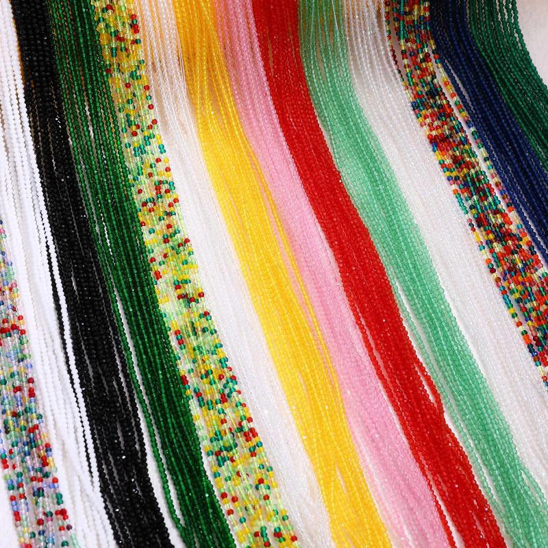 

2mm 200pcs/lot Bohemica 15inches Hydro Round Micro Faceted Crystal Spacer Loose Beads for DIY Jewelry Making