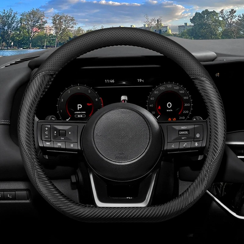 Оплетка из кожи высокого качества для автомобильного рулевого колеса оплетка