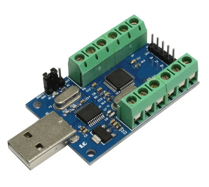 

USB 10-канальный 12-битный модуль связи STM32UART для сбора данных, 1 шт.