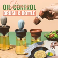 portable silicone barbecue oil brush oil bottle grill oil brush bbq pastry steak liquid oil brushes kitchen bbq tools accessorie