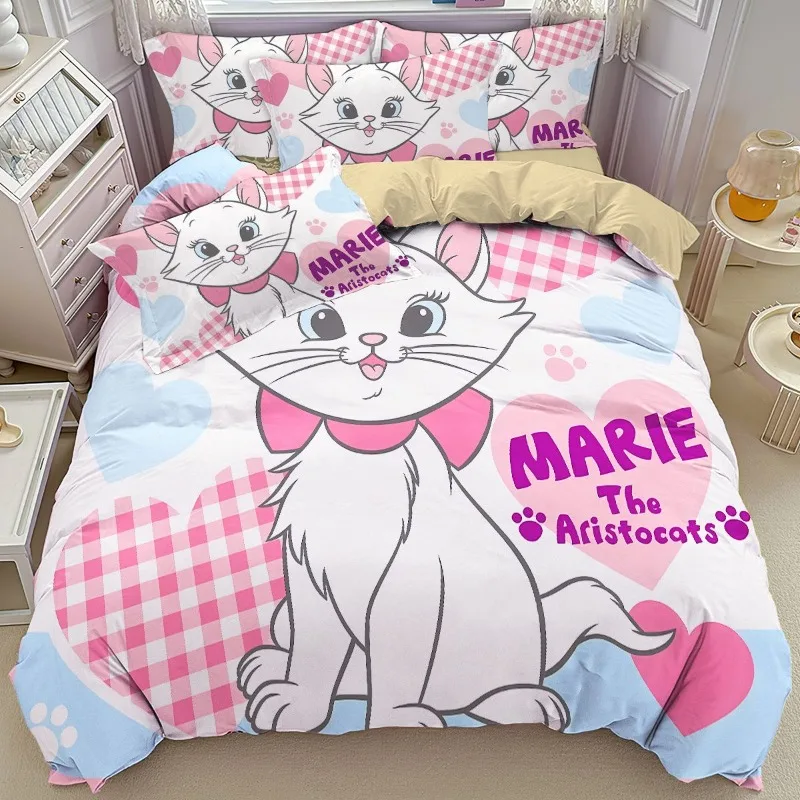 Набор из 4 простыней и для девочек комплект трех предметов с изображением