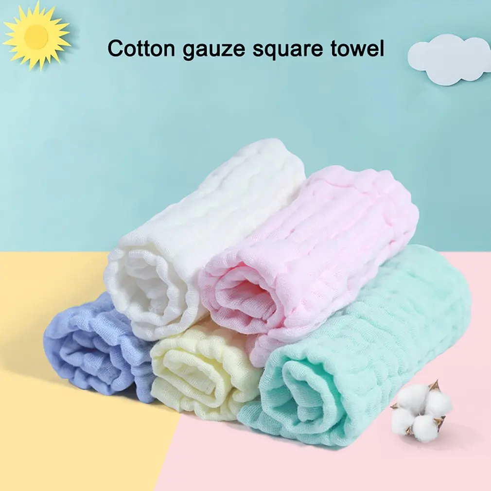 

12 шт., детские нагрудники из мягкого хлопка, 6 слоев