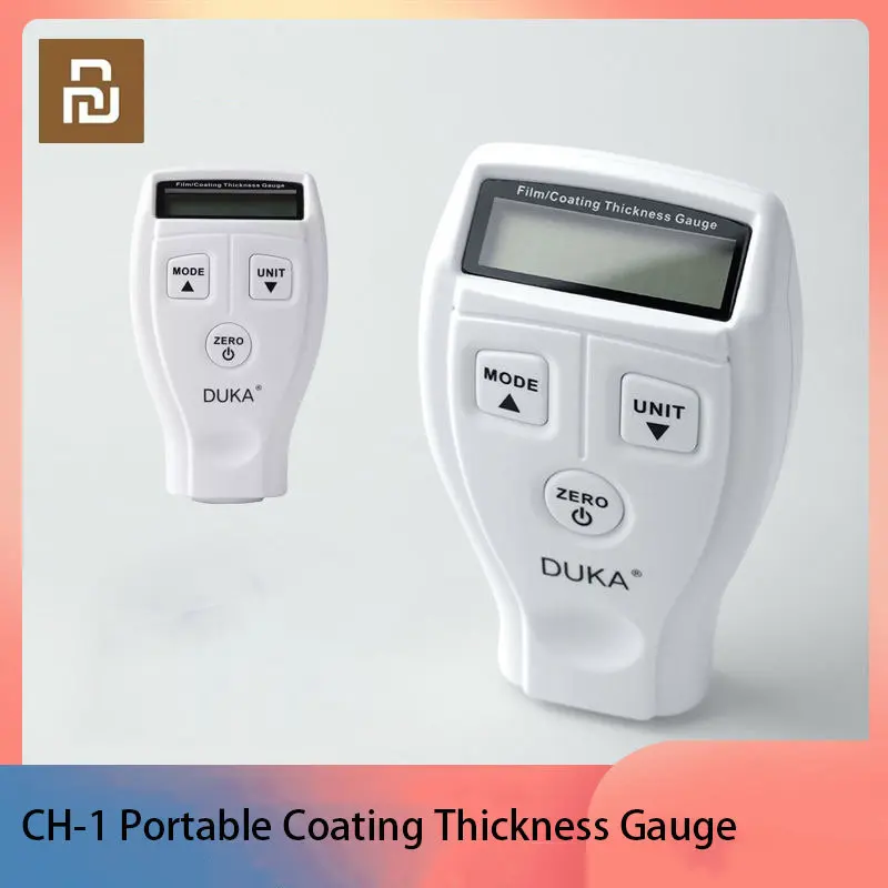 

Цифровой измеритель толщины покрытия Xiaomi YOUPIN DUKA, портативный тестер для измерения толщины лакокрасочного покрытия автомобиля с ЖК-дисплеем