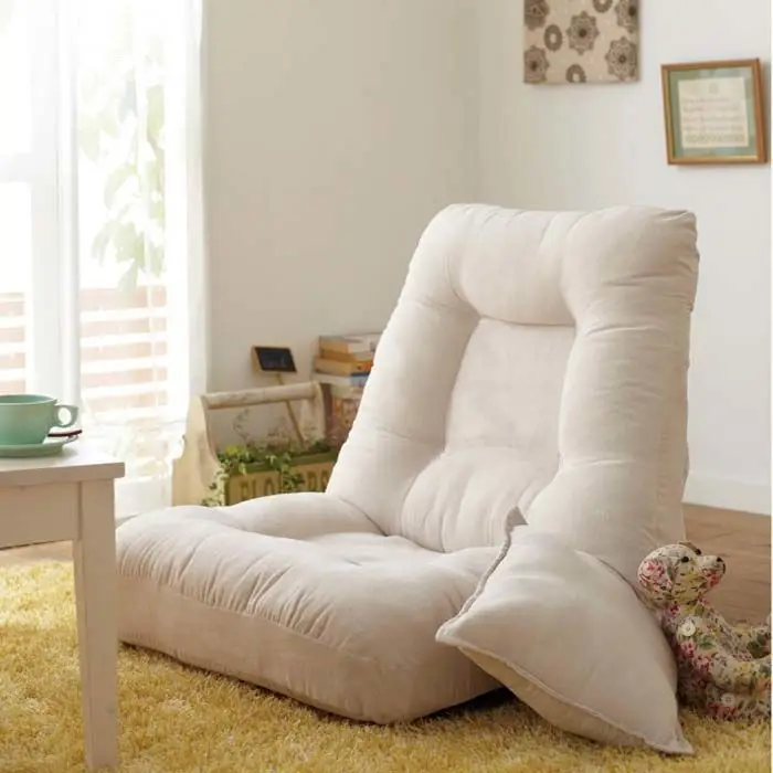 

Aoliviya Sh New Fabric Dormitory Bed Lazy Sofa Tatami Single Comfortable Bedroom Folding Backrest Legless Bay Window Chair Japan