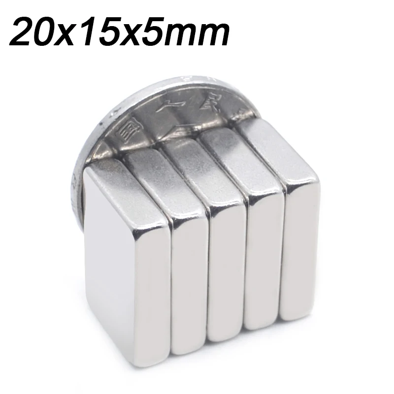 

10 шт., неодимовый магнит, 20 х15х5 мм, 20 х15х5 мм
