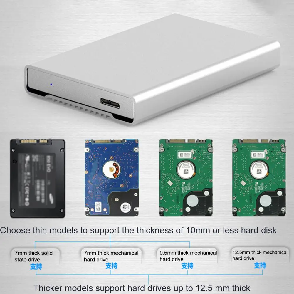 

Портативный чехол для жесткого диска высокопроизводительный легкий корпус для жесткого диска USB 3.0 футляр для внешнего жесткого диска чехо...