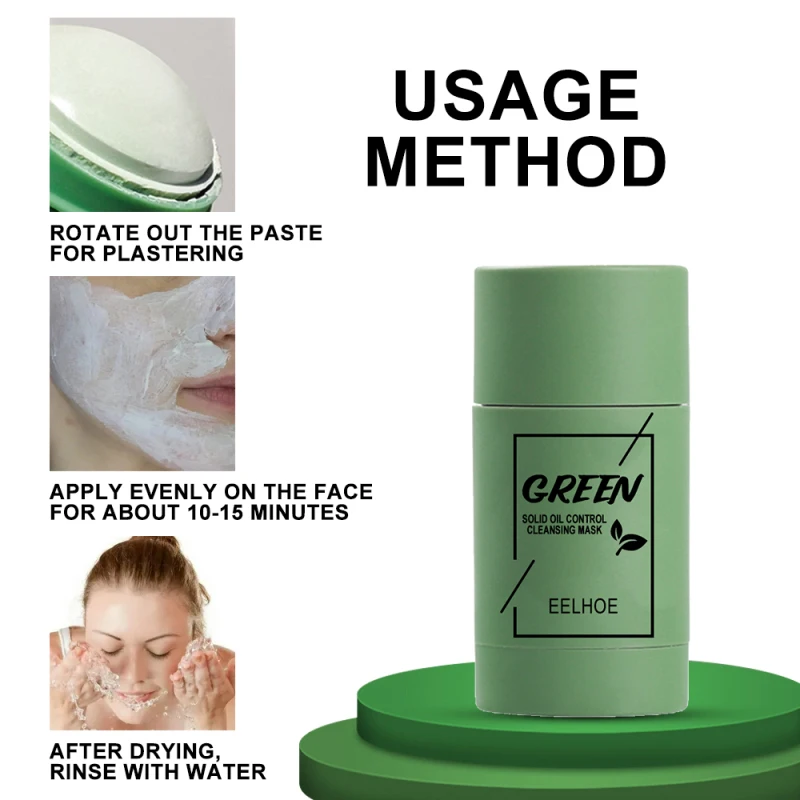 

Маска-баклажан с зеленым чаем, увлажняющая, увлажняющая, очищающая кожу лица, для контроля жирности кожи, улучшает Очищающую кожу