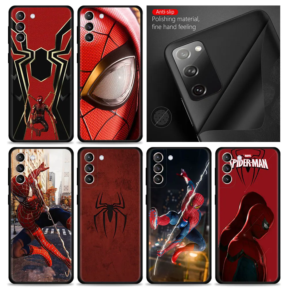 

For Samsung S20 S21 FE Ultra Plus Note 20Ultra 10Plus for Galaxy S21FE S20Ultra Marvel SpiderMan 3 Peter Parker Battle clothes