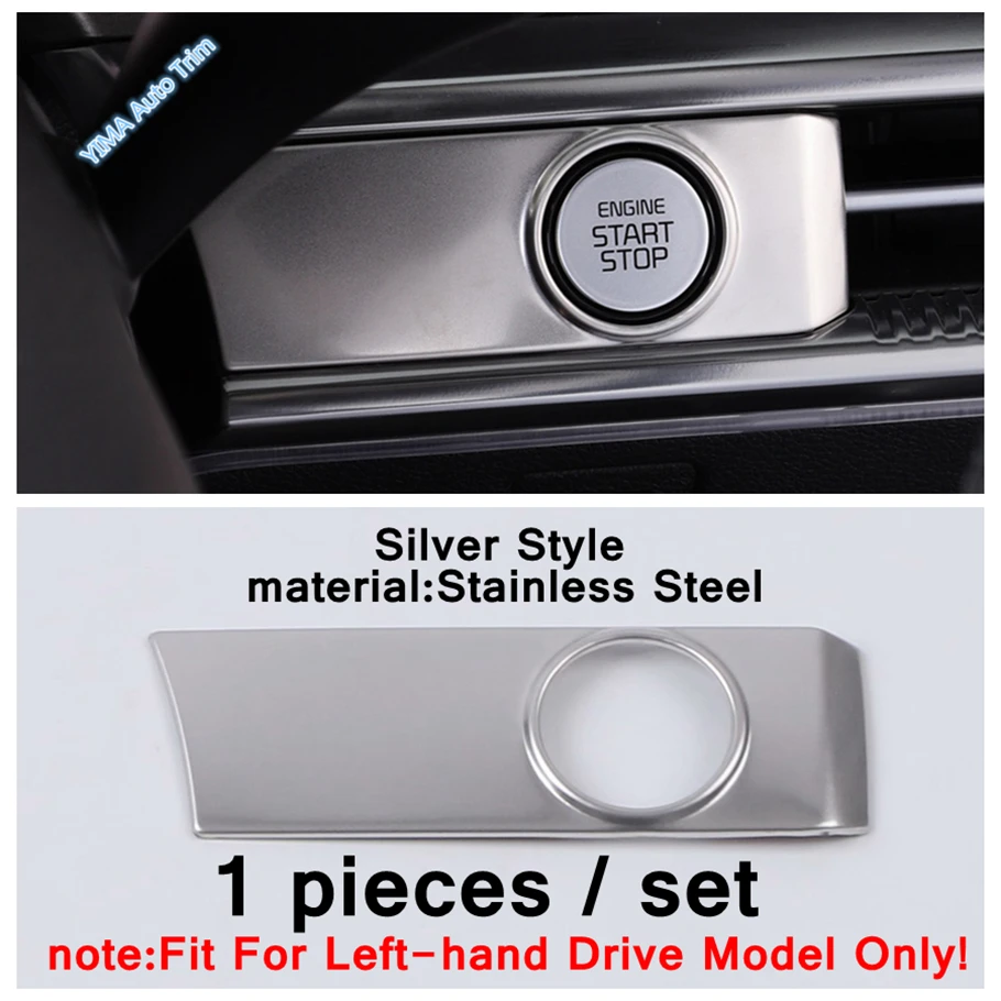 

Подходит для KIA Optima/K5 GT 2020-2205, кнопка запуска двигателя, стоп, панель, крышка зажигания, накладка, 1 шт., аксессуары для модификации интерьера