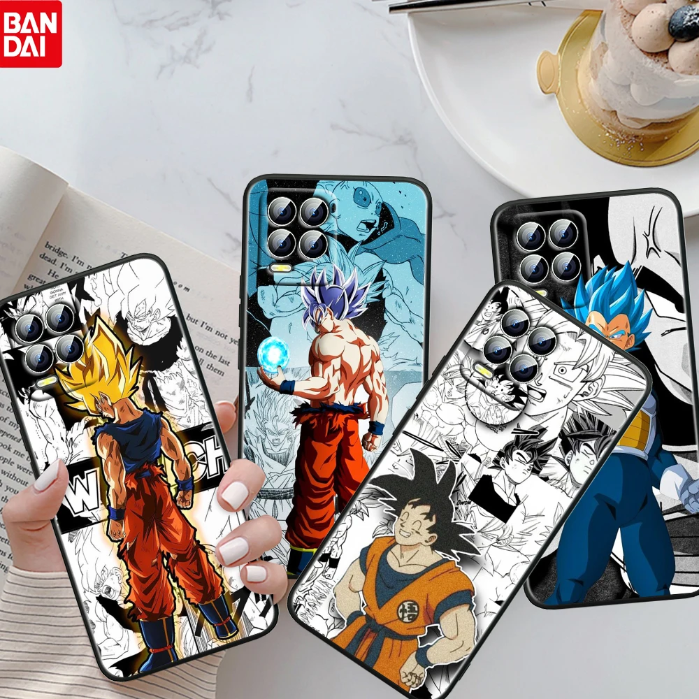 

Cartoon Dragon Ball Sun Goku For OPPO Realme GT Neo Master Edition 9i 8 7 Pro C21S Narzo 30 Fundas Soft Black Phone Case Coque