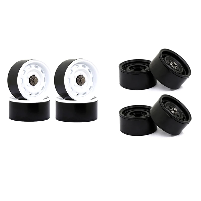 

4Pcs 1.9 Beadlock 12-Holes Wheel Rim Hub For 1/10 RC Crawler Car Axial SCX10 90046 AXI03007 Traxxas TRX4 Redcat