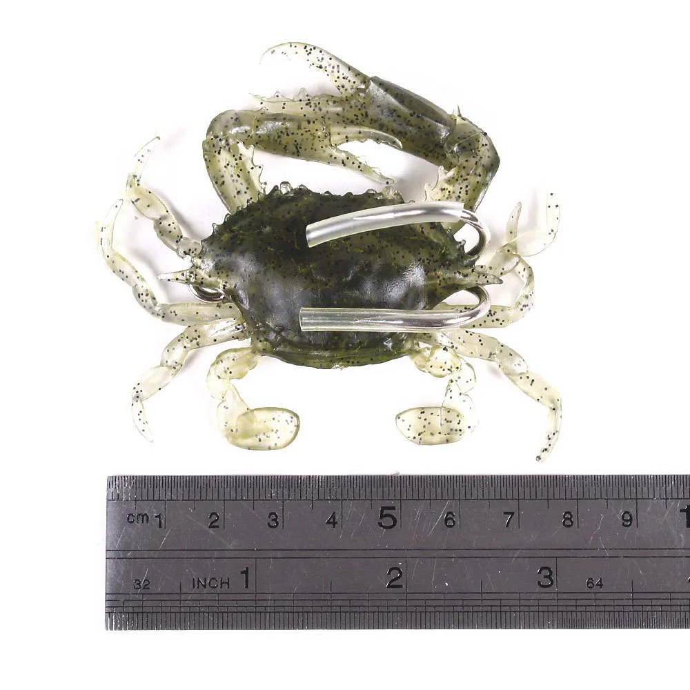 Bionic Crab Мягкая силиконовая приманка искусственная Реалистичная рыболовная 80 мм 19