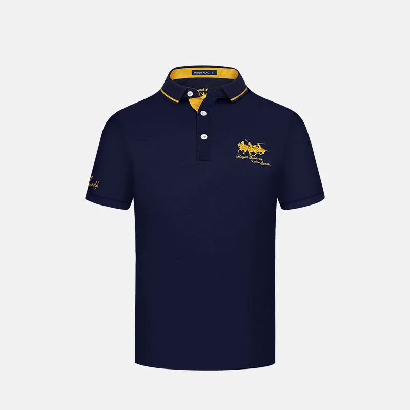 Рубашка-поло мужская с коротким рукавом рубашка-поло в деловом стиле