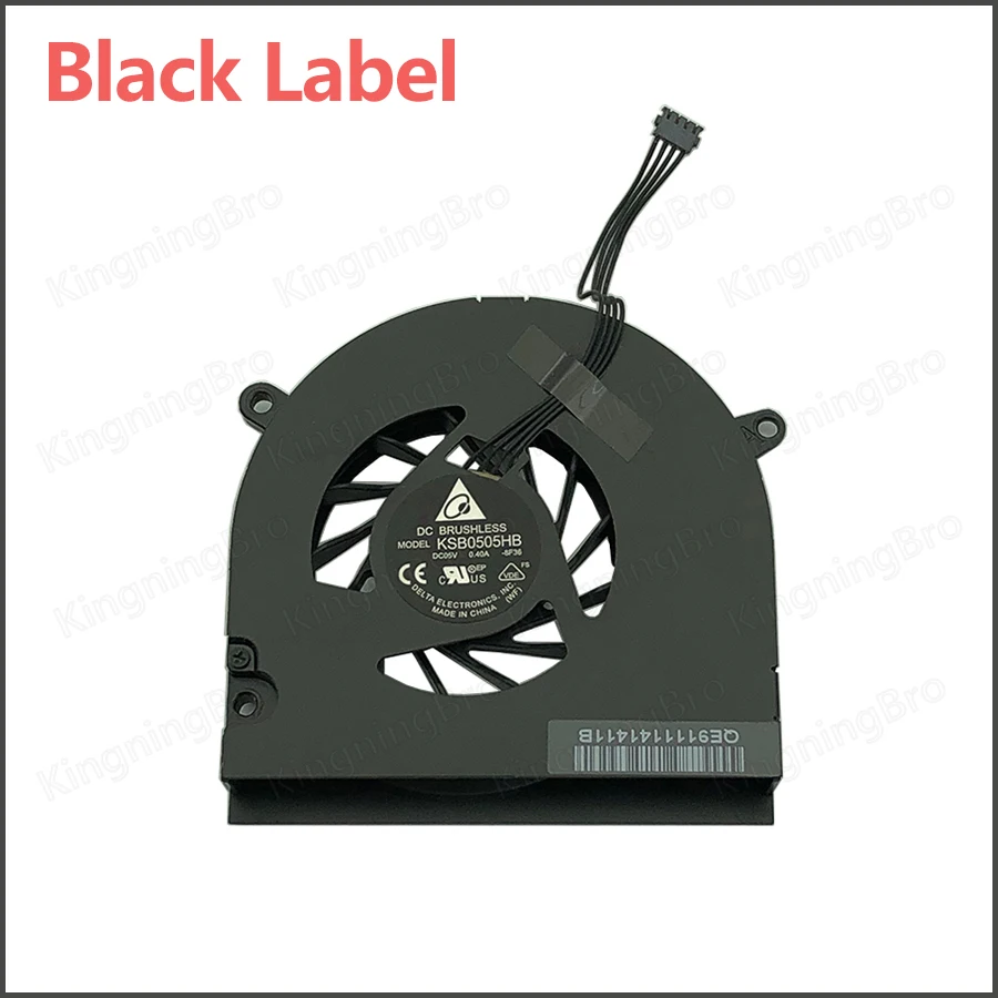 Оригинальный кулер для ноутбука процессора вентилятор Macbook Pro 13 дюймов A1278 2008 2009