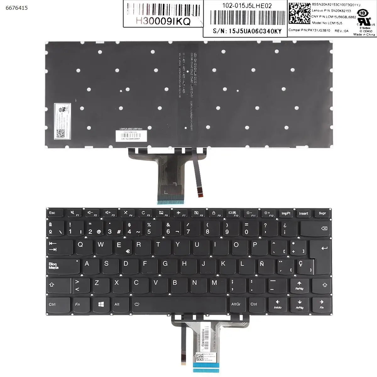 

SP Laptop Keyboard for lenovo Ideapad 310S-14 310S-14ISK 510S-14IKB 710S-14 310s-14ast 310s-14ikb BLACK Backlit Without FRAME